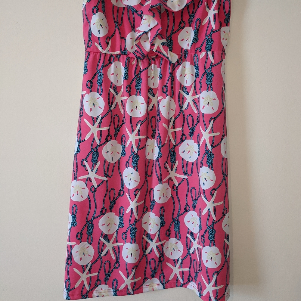 Tracy Negoshian XS Ruffle Top Sand Dollar Dress - Picture 5 of 8